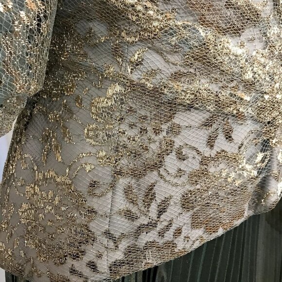 Vintage NEW Women's Princess Gown Separates Dress Blue Gold 1970s - Picture 8 of 16